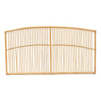 Malvina Nowoczesne Boho Nasuwane na Ścianę Łóżko z Rattanem – Queen Size