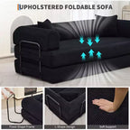 78.7 Szara sofa rozkładana 4 w 1 z tkaniny sztruksowej, składana dwuosobowa sofa podłogowa futon z poduszkami (bez montażu)