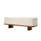 Ławka Clara Simple Assemble Flip Top z ramą z litego drewna|HULALA HOME