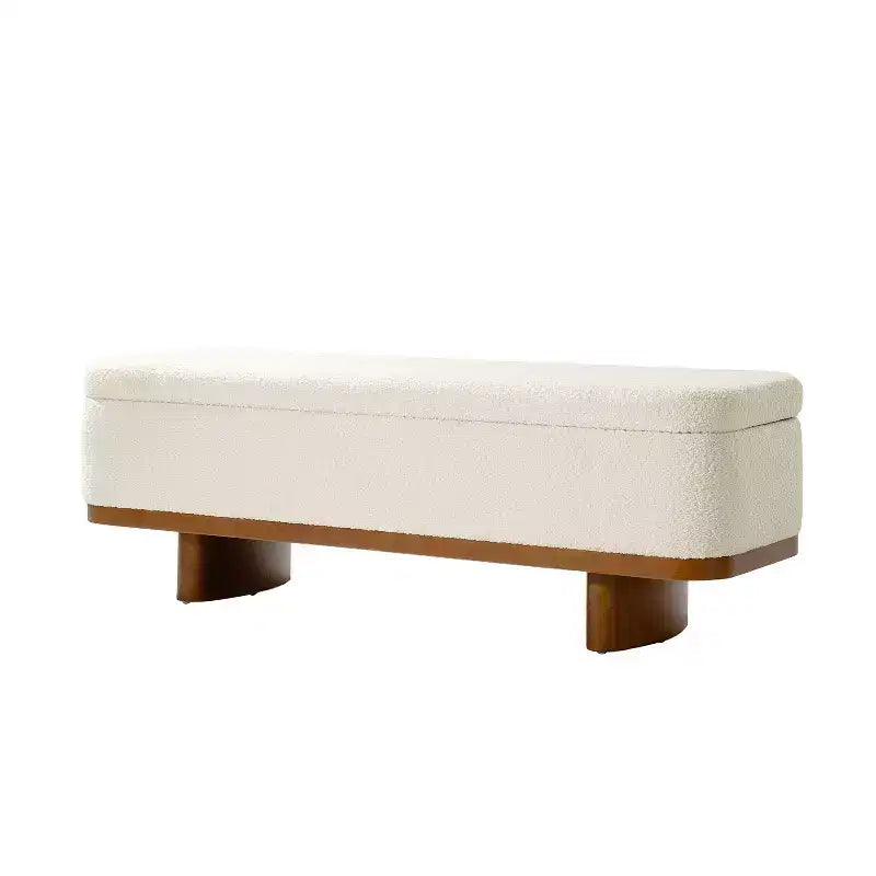 Ławka Clara Simple Assemble Flip Top z ramą z litego drewna|HULALA HOME