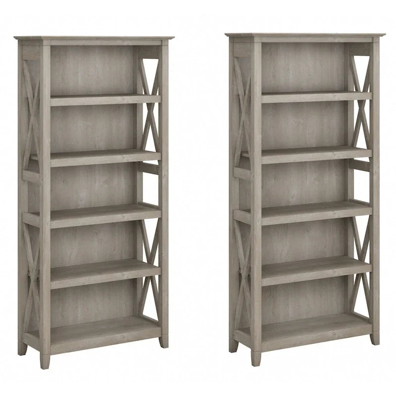 Zestaw regałów na książki Key West 5 półek marki Bush Furniture