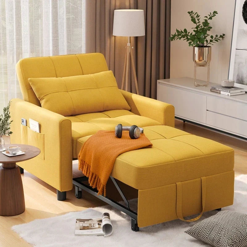 Wielofunkcyjna sofa 3 w 1 z funkcją spania, rozkładany fotel, składane łóżko do salonu