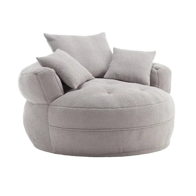 Okrągły fotel leżankowy ?C Biały/Niebieski/Szary/Żółty/Pomarańczowy/Czerwień różany/Granatowy/Zielony, Miejsce dla 1 i 2 osób