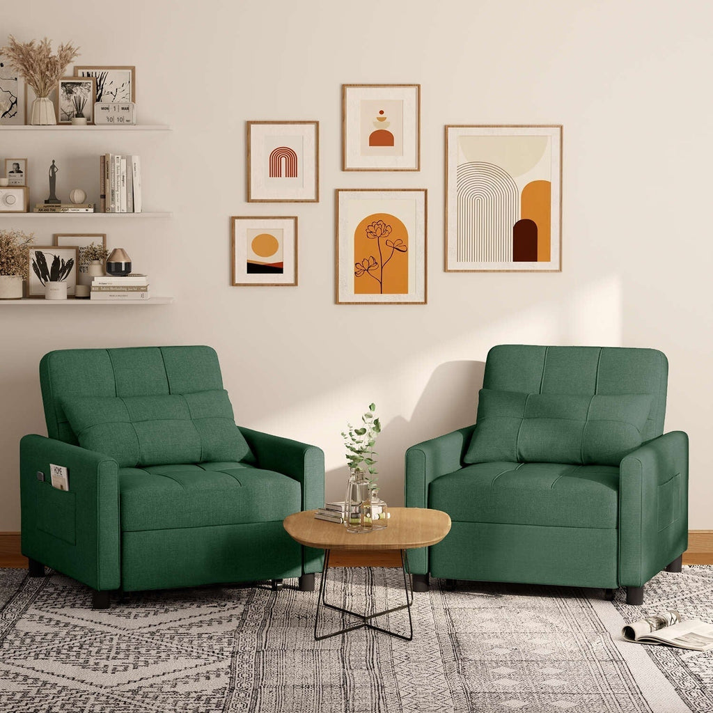 Wielofunkcyjna sofa 3 w 1 z funkcją spania, rozkładany fotel, składane łóżko do salonu