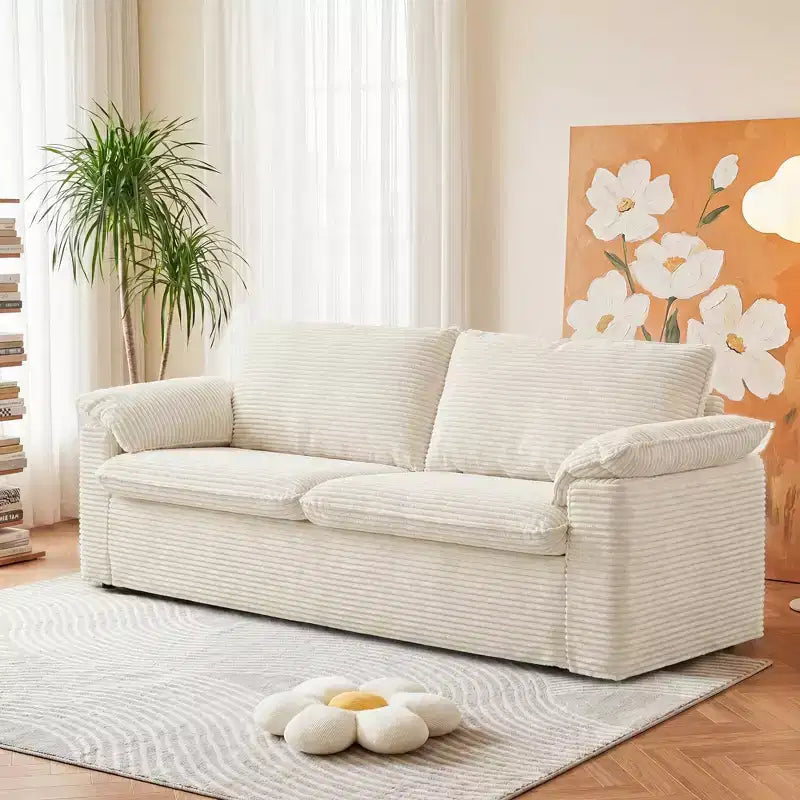 Sofa dwuosobowa Dyonery 86 Cloud, głębokie siedzisko i szerokie poduszki podłokietników, solidna rama, ergonomiczna i przewiewna konstrukcja