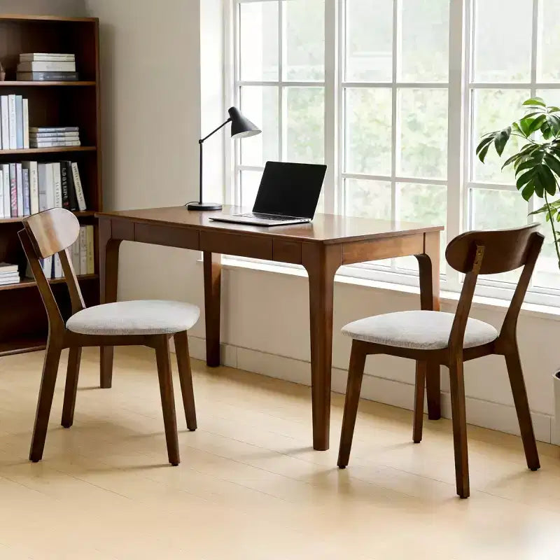 Zestaw 2 krzeseł do jadalni Mid-Century Modern z litego drewna, krzesła kuchenne do jadalni, restauracji lub salonu – Panipeachy