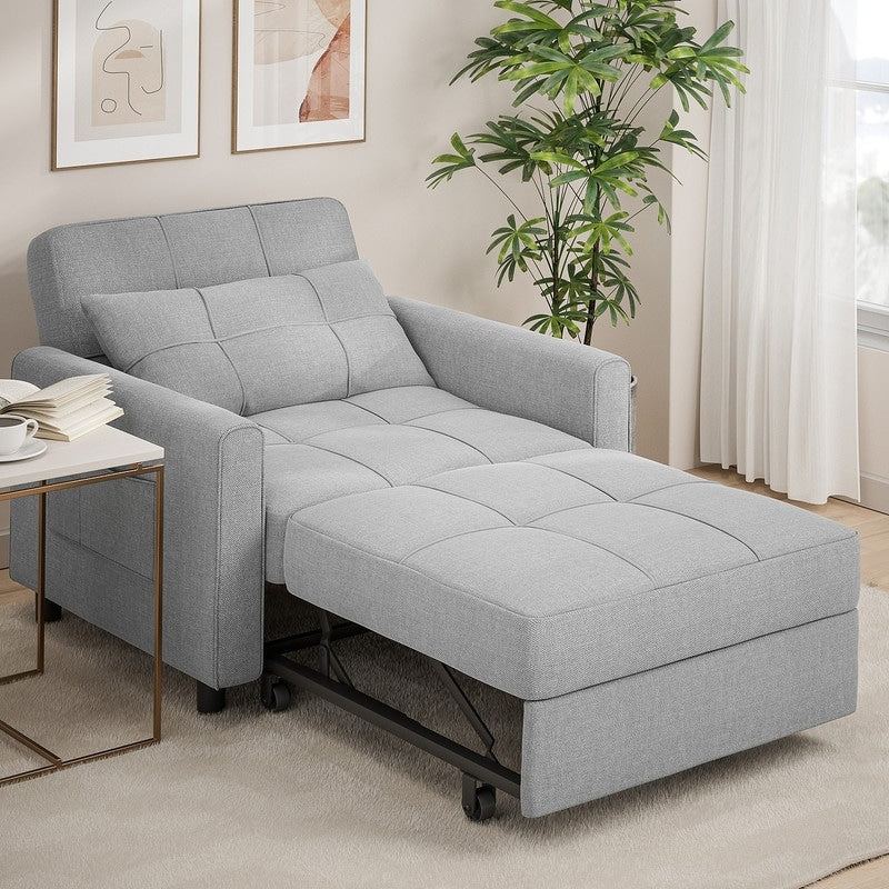Wielofunkcyjna sofa 3 w 1 z funkcją spania, rozkładany fotel, składane łóżko do salonu
