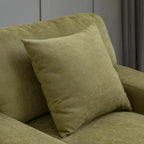 Nowoczesna sofa z funkcją spania typu chaise longue w stylu mid-century, o powiększonych wymiarach, z poduszką