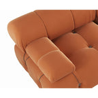 Modułowa sofa 3-osobowa z aksamitu z możliwością zmiany układu