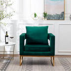 Nowoczesny tapicerowany fotel akcentowy Roundhill Furniture Lenola