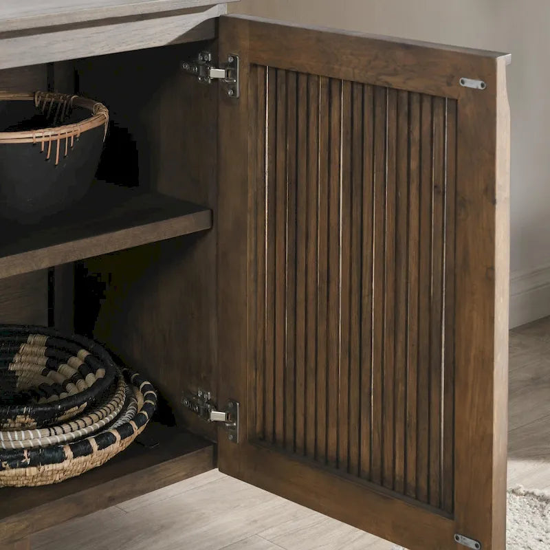 Klasyczna komoda bufetowa Classic Home Roya z forniru dębowego