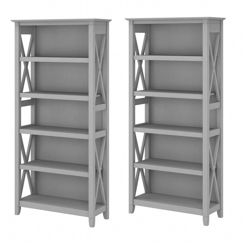Zestaw regałów na książki Key West 5 półek marki Bush Furniture