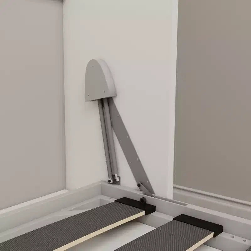 Nowoczesne drewniane łóżko wysuwane ścienne Heloise od GDFStudio