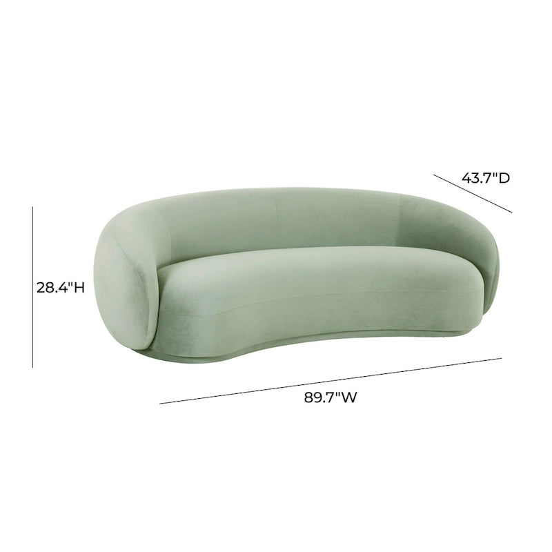 Aksamitna sofa Kendall