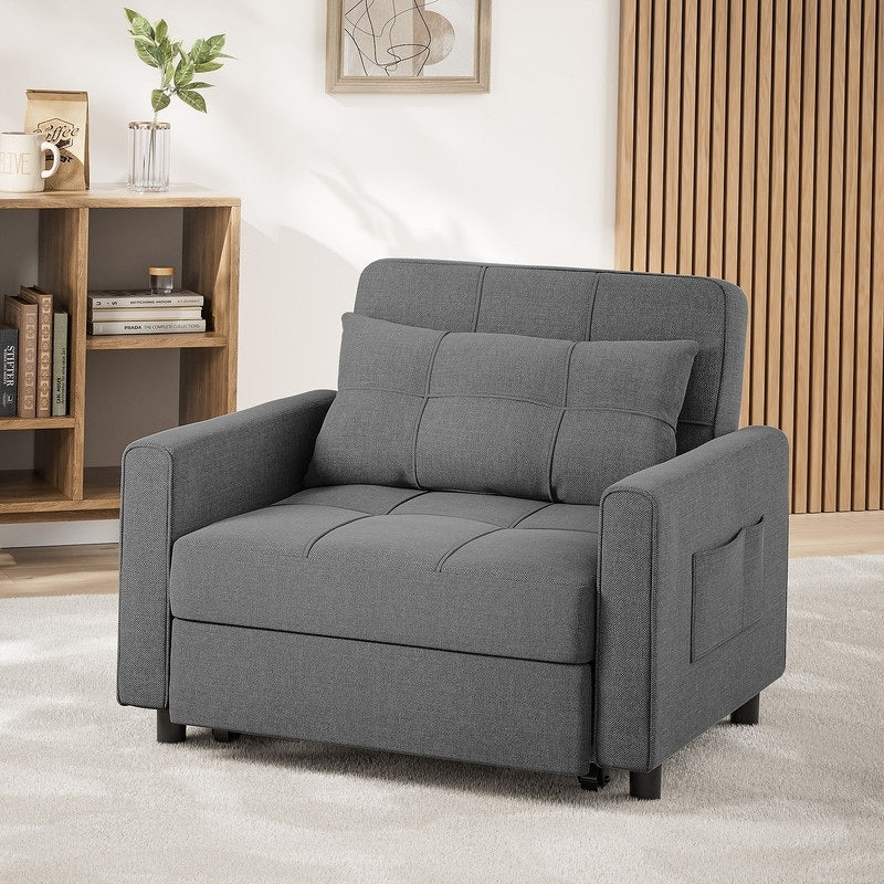 Wielofunkcyjna sofa 3 w 1 z funkcją spania, rozkładany fotel, składane łóżko do salonu