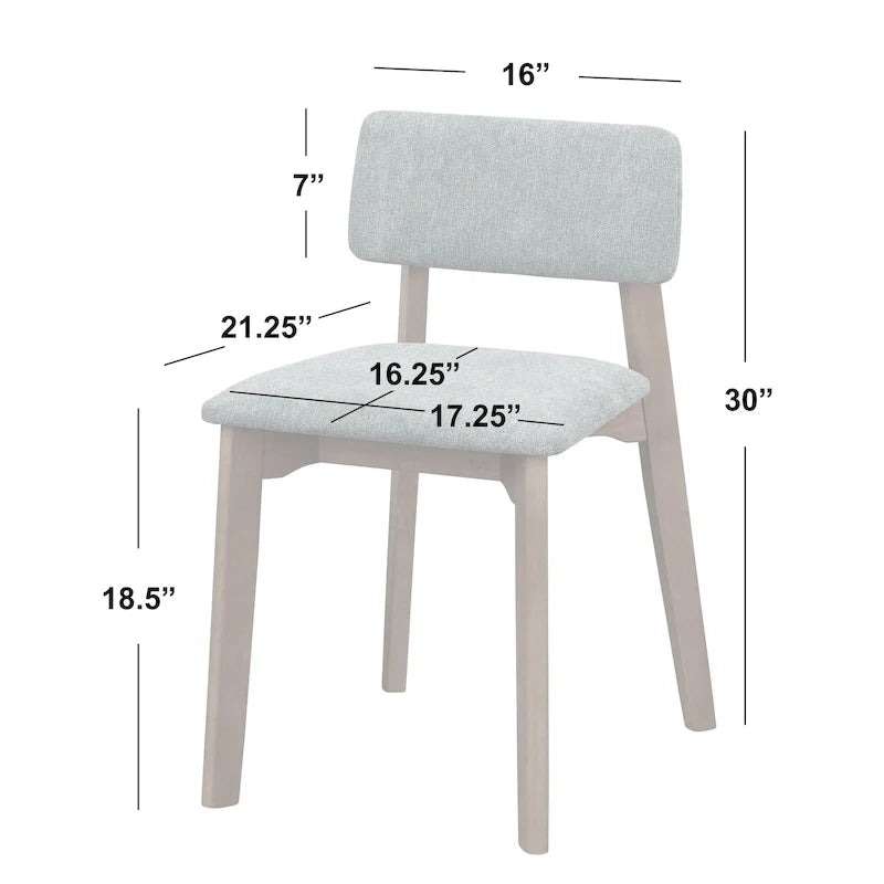 4-częściowy zestaw jadalniany Simple Living Nettie z litego drewna