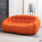 Dwuosobowa sofa typu bubble, zakrzywiona, o strukturze plastra miodu, z tkaniny 3D, do salonu, pokoju dziennego, mieszkania