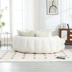Wygodna dwuosobowa sofa z funkcją spania typu Loaf, duża sofa z funkcją spania i podłokietnikami