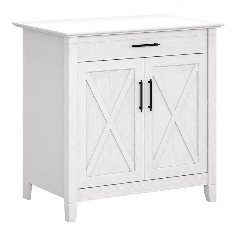Sekretarzyk Key West z szafką do przechowywania marki Bush Furniture