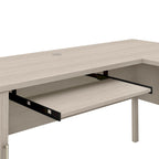 Biurko w kształcie litery L Somerset 60 cali z nadstawką do przechowywania od Bush Furniture