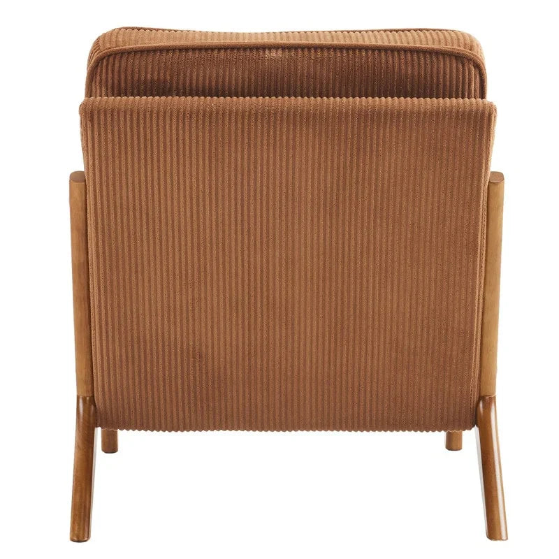 Tapicerowany fotel w stylu Mid-Century Modern