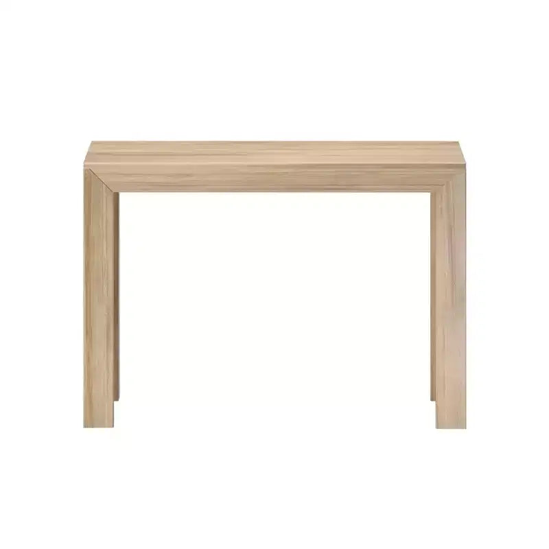 Plank+Beam 46 Nowoczesna Konsola z Litego Drewna, Wąska Stolik Przedpokojowy, Za Kanapę