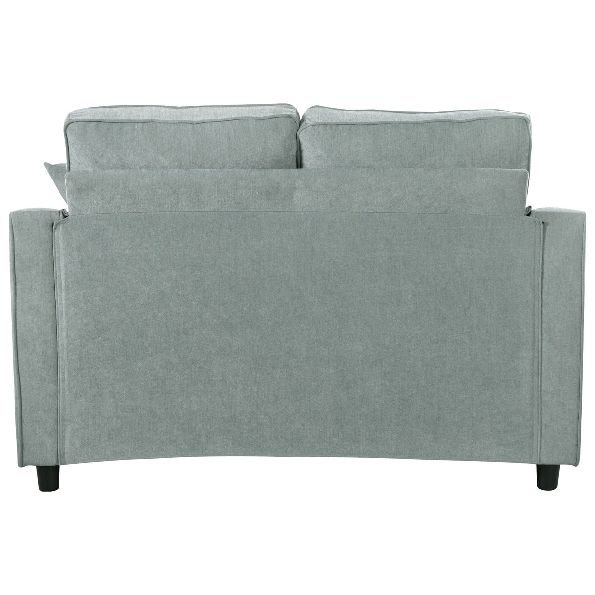 Sofa rozkładana typu chaise longue z chenille, tapicerowana sofa z pikowanym oparciem i 2 zdejmowanymi poduszkami do salonu