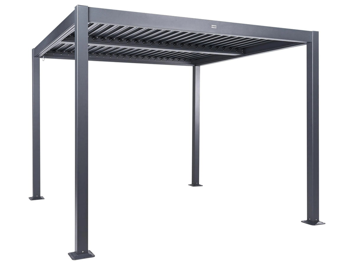 Gazebo metalowe 296 cm 296 cm czarne