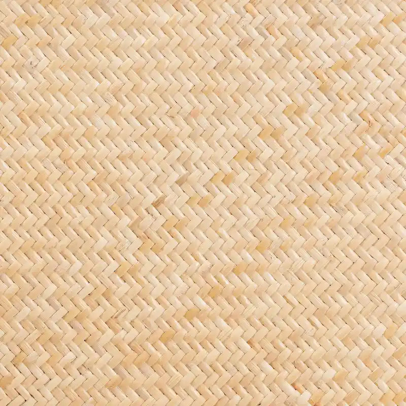 Zestaw 2 krzeseł do jadalni Neah w stylu Mid-Century Modern z plecionego rattanu i drewna