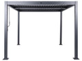 Gazebo metalowe 296 cm 296 cm czarne