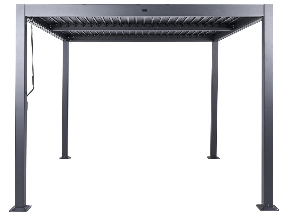 Gazebo metalowe 296 cm 296 cm czarne