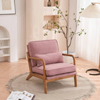 Tapicerowany fotel w stylu Mid-Century Modern