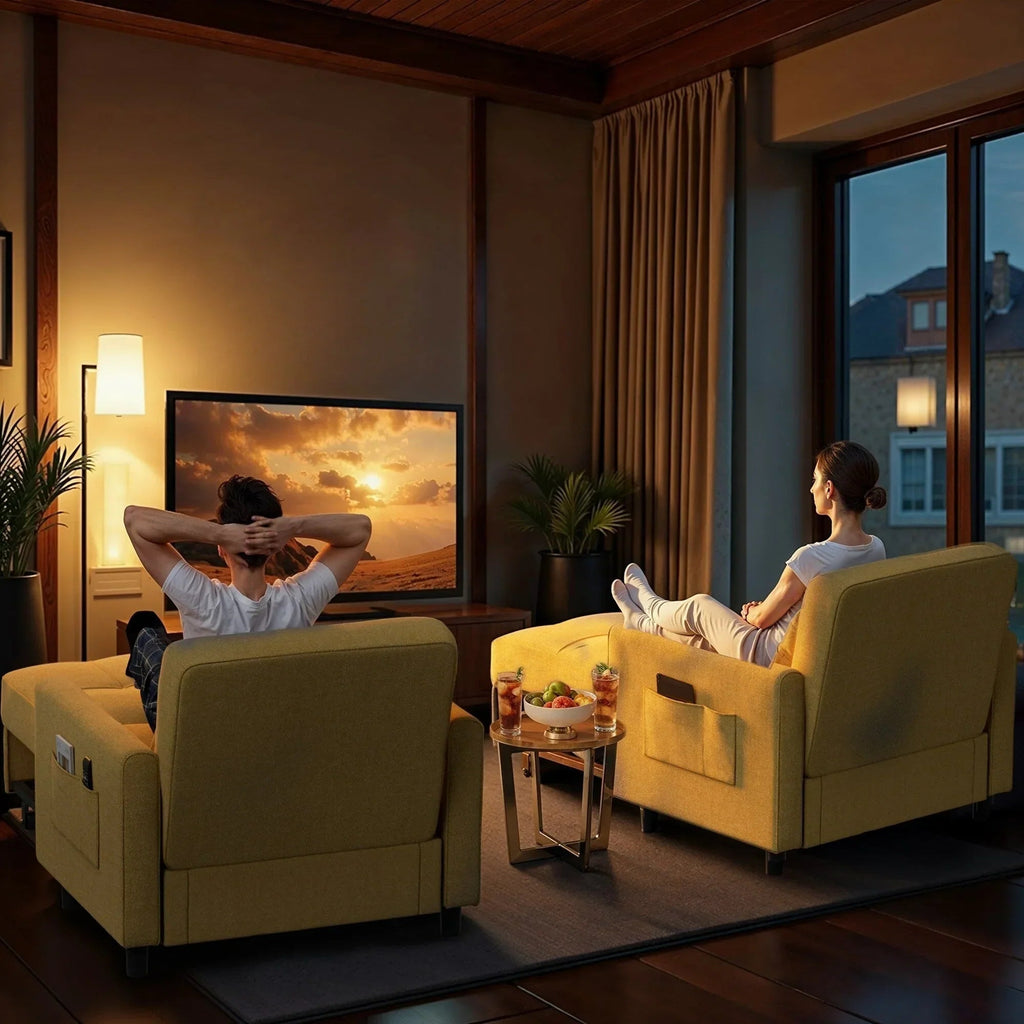 Wielofunkcyjna sofa 3 w 1 z funkcją spania, rozkładany fotel, składane łóżko do salonu