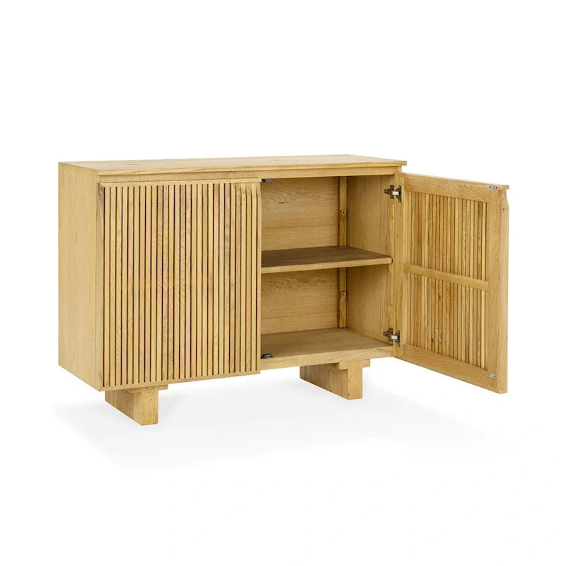 Klasyczna komoda bufetowa Classic Home Roya z forniru dębowego
