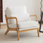 Tapicerowany fotel w stylu Mid-Century Modern