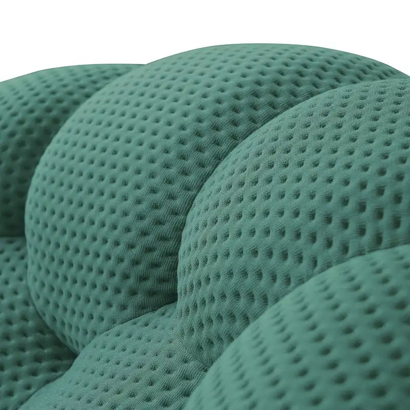 2 szt. sofa bąbelkowa 3D tapicerowana tkaniną o strukturze plastra miodu, 3-osobowa sofa bąbelkowa i sofa jednoosobowa do salonu