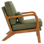 Tapicerowany fotel w stylu Mid-Century Modern