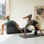Szezlong rozkładany Avana Kami / Yoga & Massage – Pufa 2 w 1 z ukrytym rozkładanym fotelem do jogi, mikrowelur – Nie dotyczy