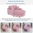 Sofa rozkładana typu chaise longue z chenille, tapicerowana sofa z pikowanym oparciem i 2 zdejmowanymi poduszkami do salonu