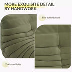 Wielka sofa typu bean bag i otomana, dwuosobowa sofa z zamszowej imitacji, przyjazna dla zwierząt, do salonu i biura