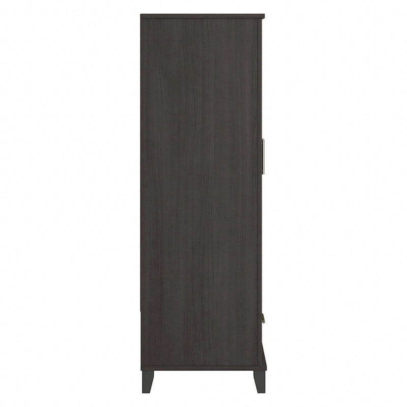 Wysoka szafka do przedpokoju Somerset z drzwiczkami i szufladą marki Bush Furniture
