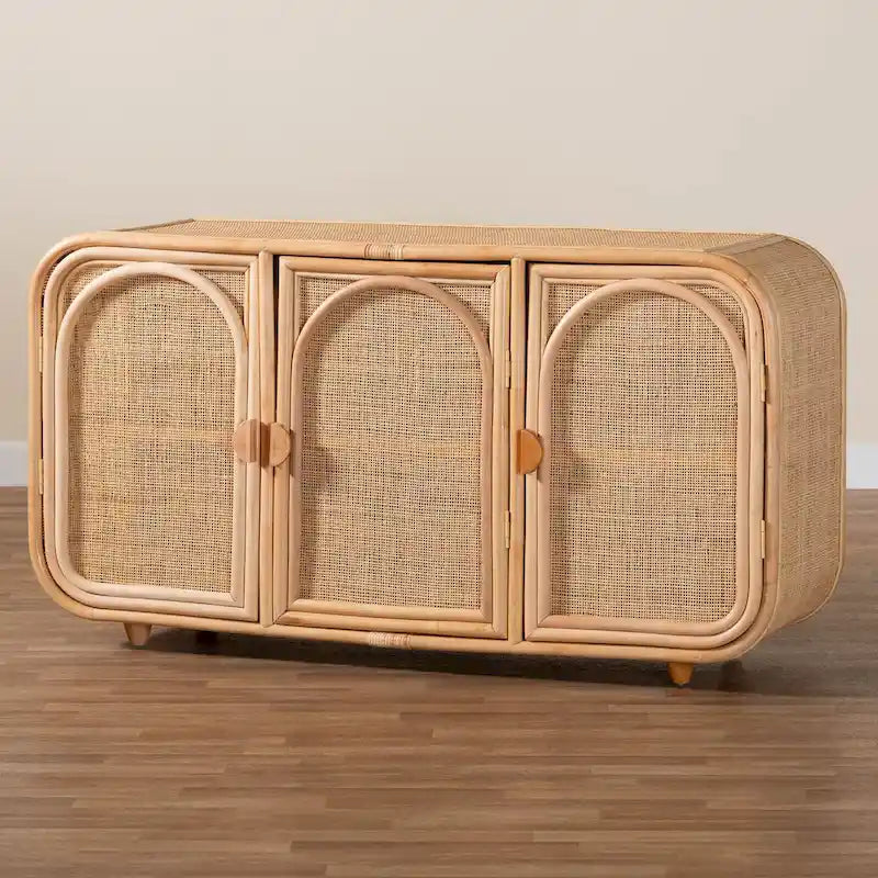 Szafka z 3 drzwiami Evania Bohemian Natural Rattan