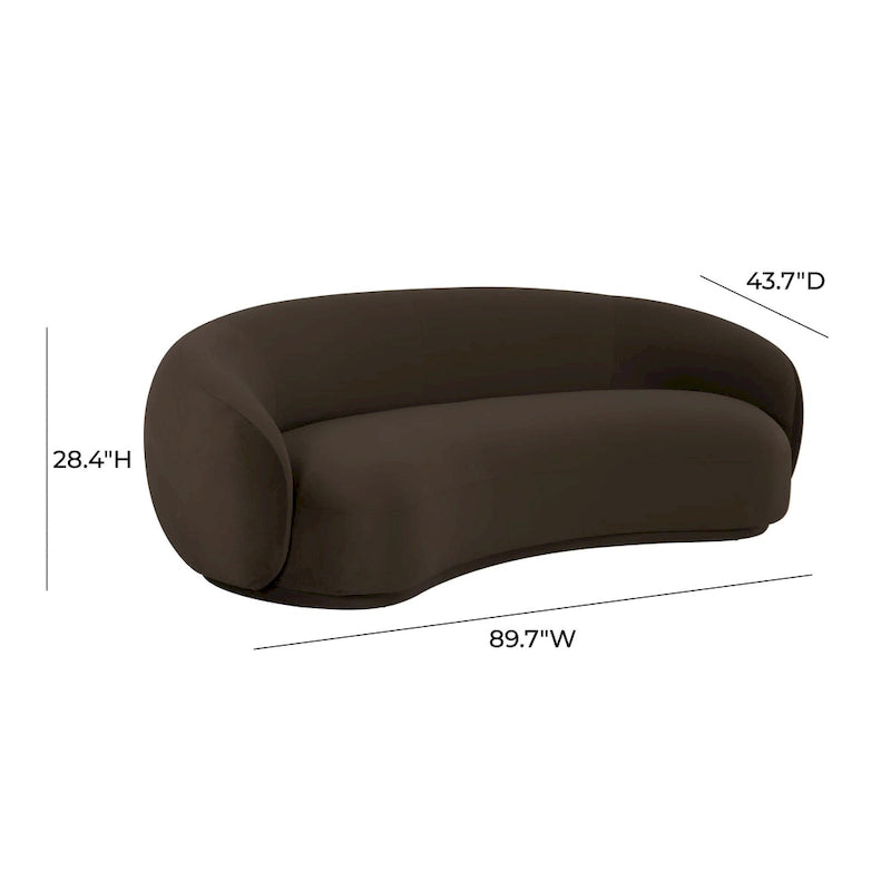 Aksamitna sofa Kendall