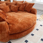Wygodna dwuosobowa sofa z funkcją spania typu Loaf, duża sofa z funkcją spania i podłokietnikami