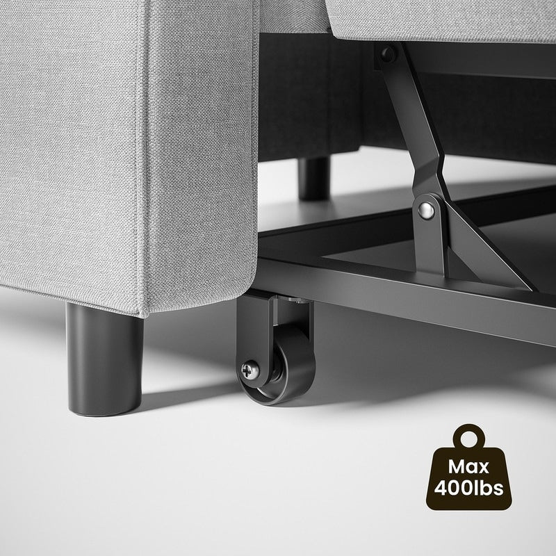 Wielofunkcyjna sofa 3 w 1 z funkcją spania, rozkładany fotel, składane łóżko do salonu