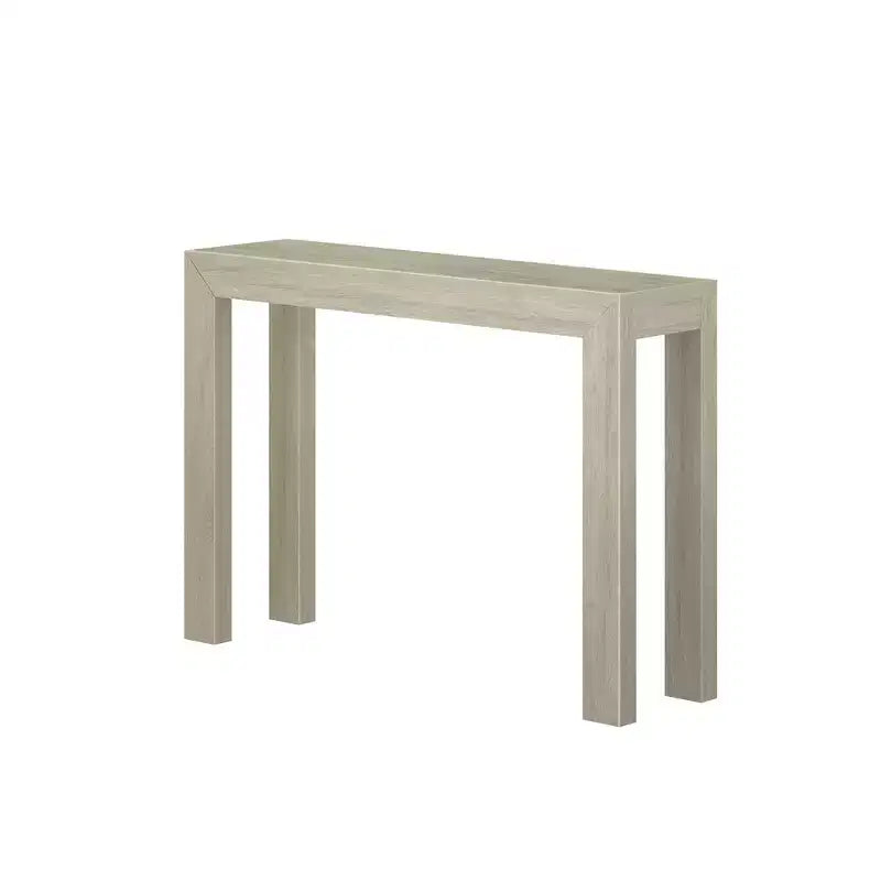 Plank+Beam 46 Nowoczesna Konsola z Litego Drewna, Wąska Stolik Przedpokojowy, Za Kanapę
