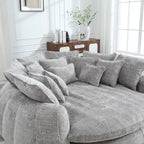 Wygodna dwuosobowa sofa z funkcją spania typu Loaf, duża sofa z funkcją spania i podłokietnikami
