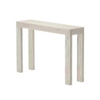 Plank+Beam 46 Nowoczesna Konsola z Litego Drewna, Wąska Stolik Przedpokojowy, Za Kanapę