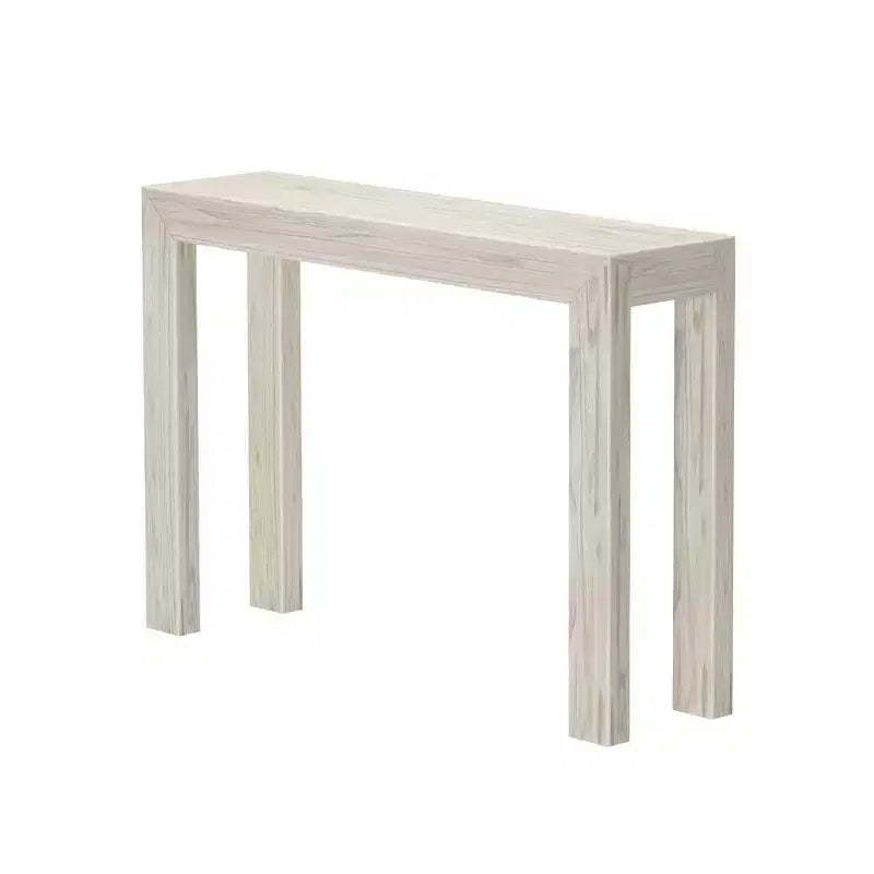 Plank+Beam 46 Nowoczesna Konsola z Litego Drewna, Wąska Stolik Przedpokojowy, Za Kanapę