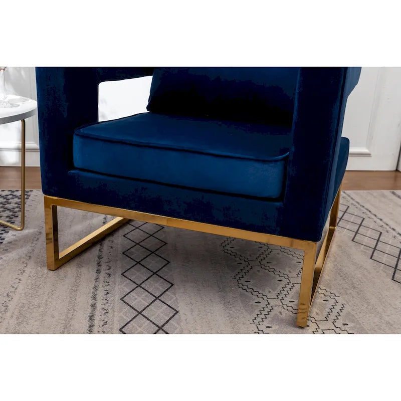Nowoczesny tapicerowany fotel akcentowy Roundhill Furniture Lenola